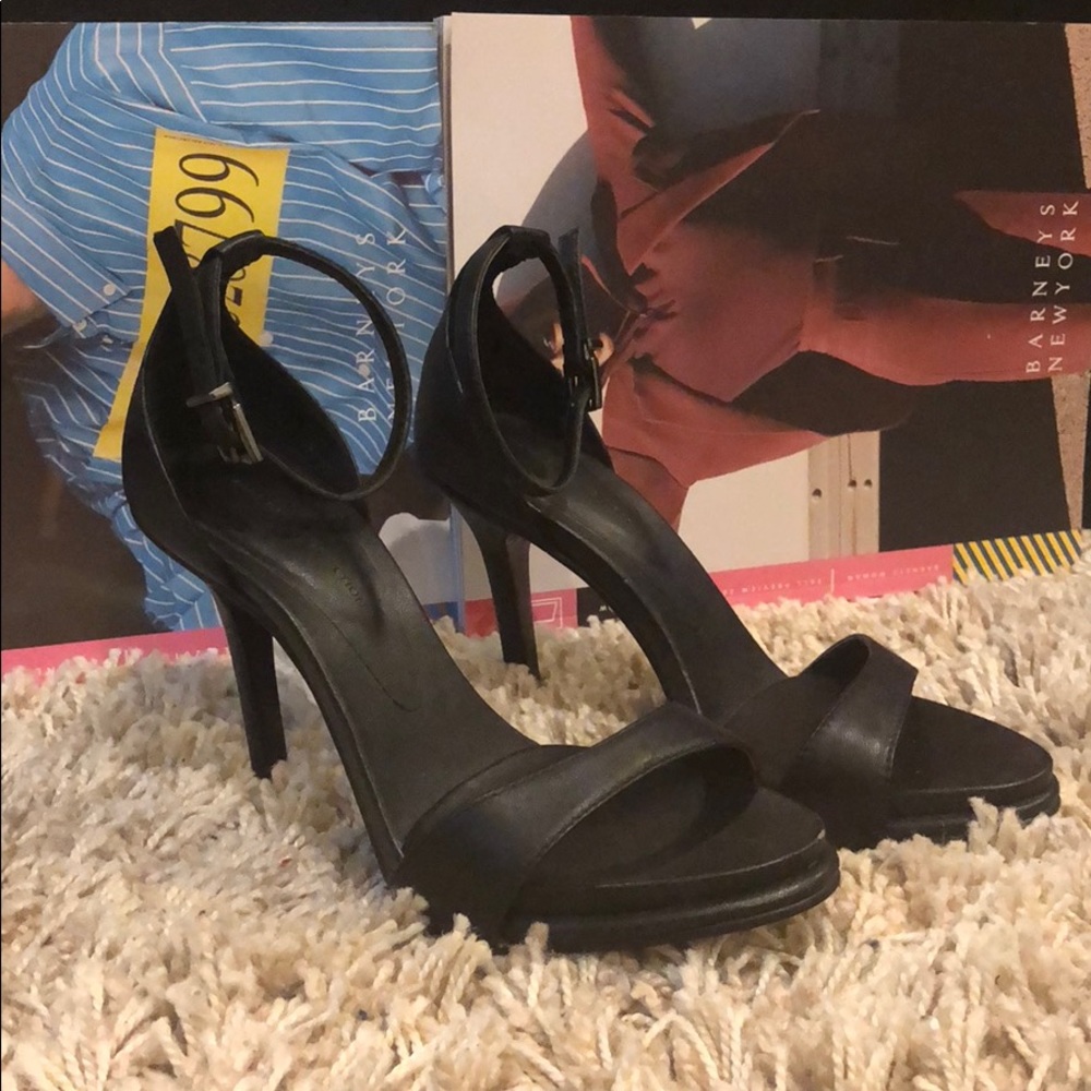 Zara Ankle Strap Sandals Heels Basic Blogger 36